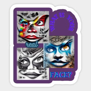 What is your real face? Sticker